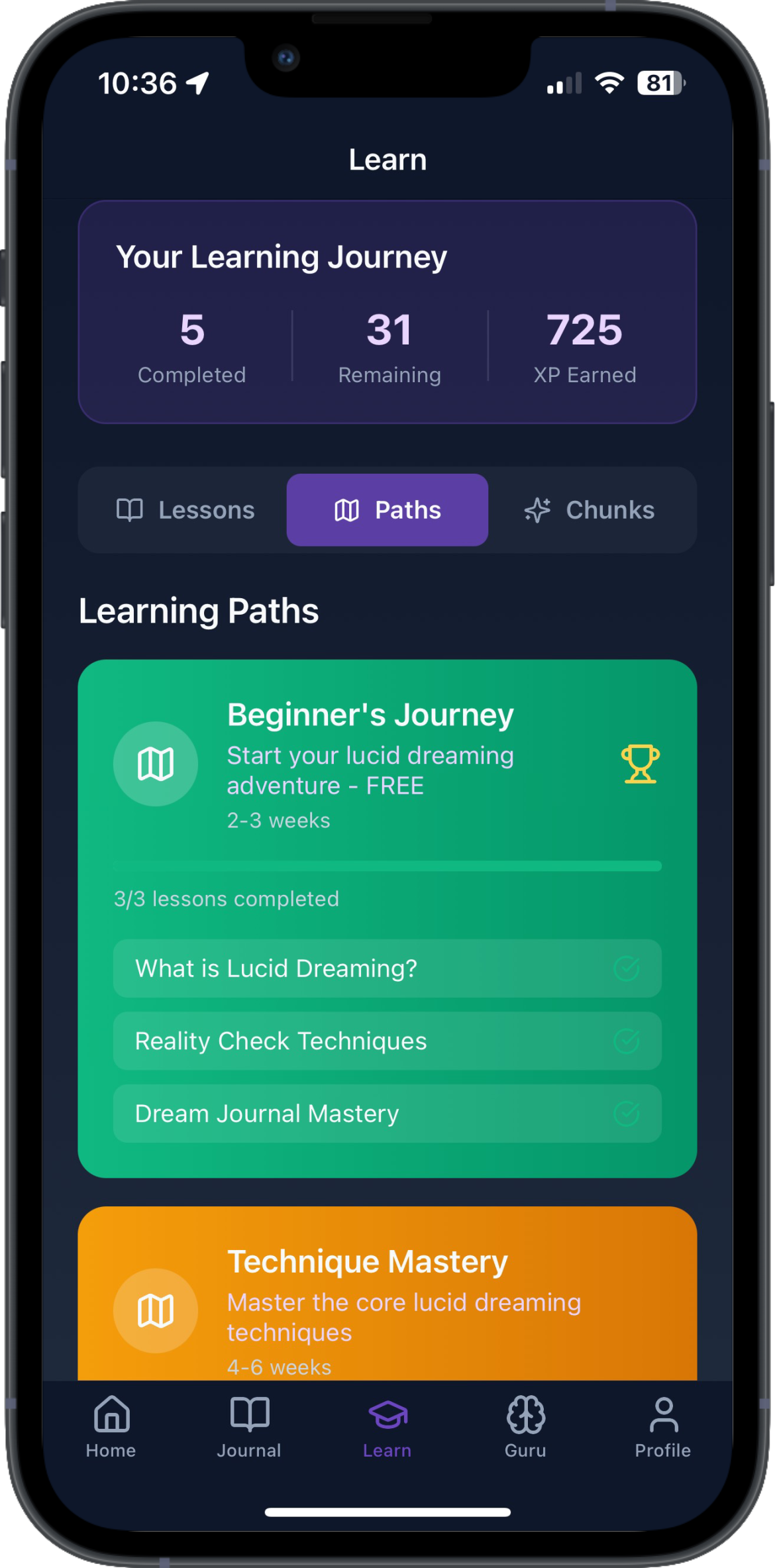Learning Paths